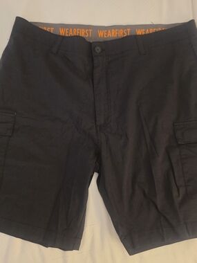 WearFirst Black Men's Cargo Shorts